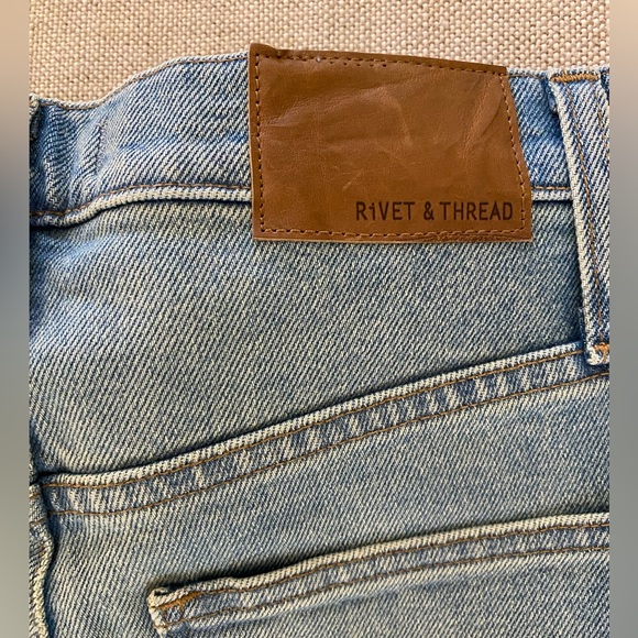 Madewell  Rivet & Thread 11" High-Rise Skinny Jeans in Gordon Wash Sz 27 AK802 - Picture 5 of 9